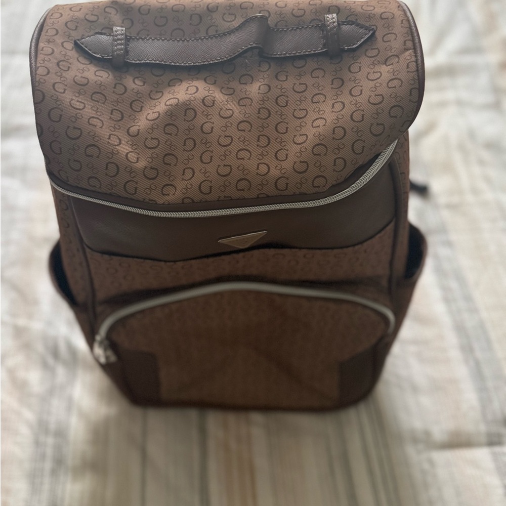 Guess Monogram Brown Backpack - Picture 2 of 4